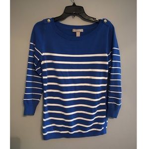 Blue/White Striped Banana Republic Sweater